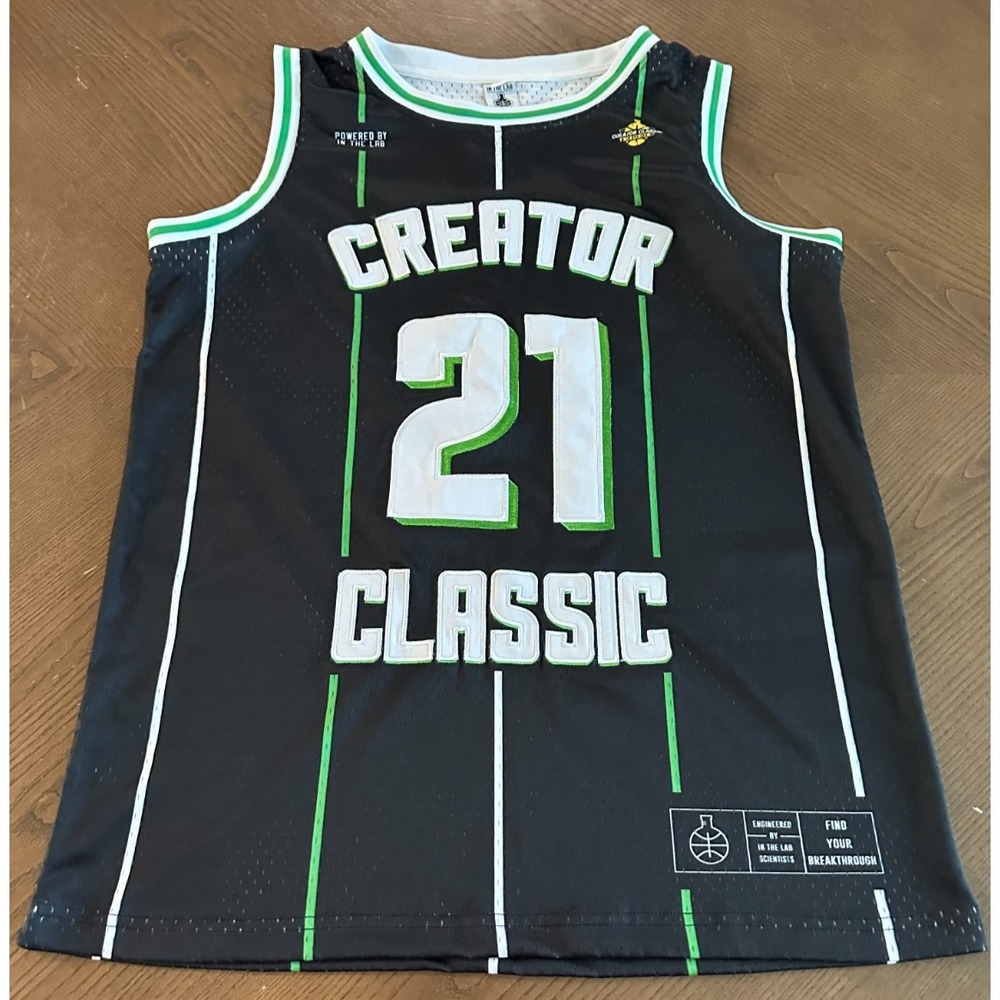 In The Lab TV Creator Classic NBA Creator Cup Basketball 21 Black Green Jersey M